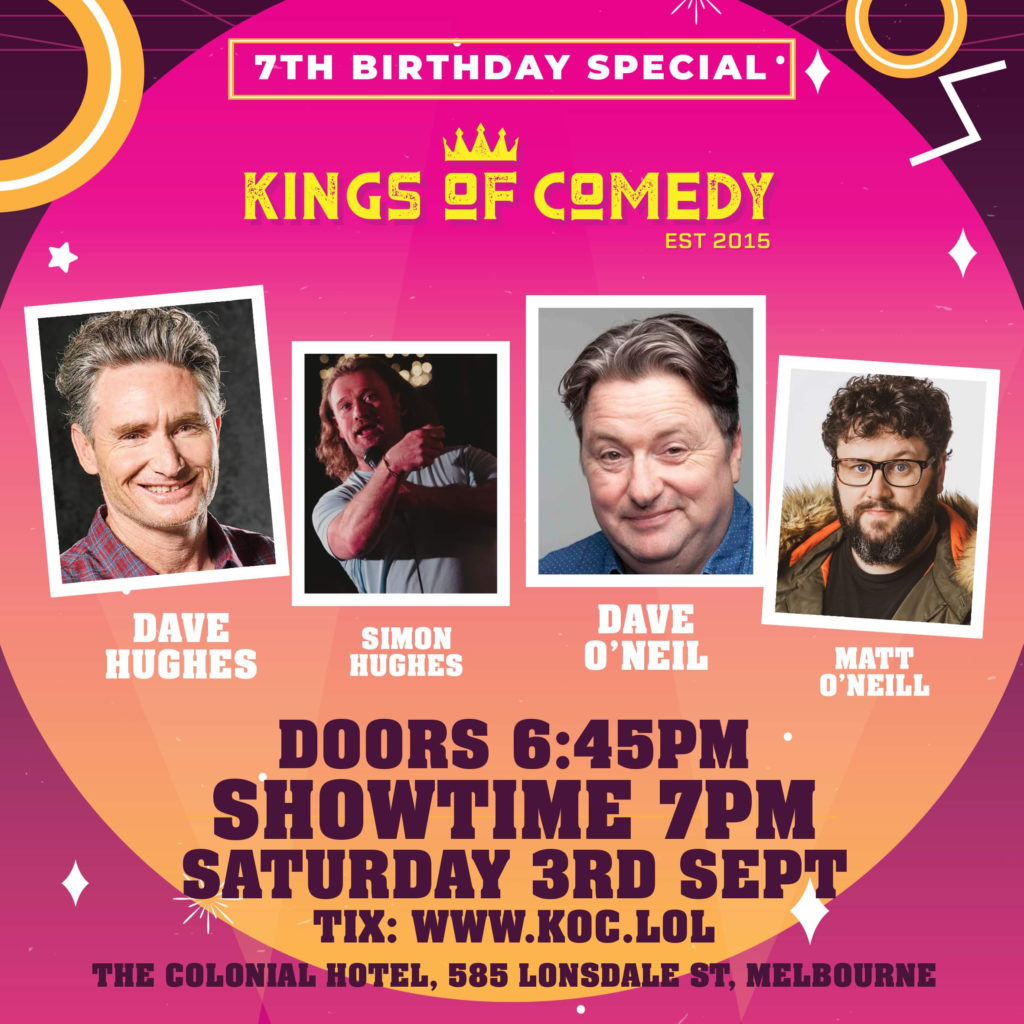 Kings of Comedy Friday Night Comedy Melbourne Sydney Adelaide